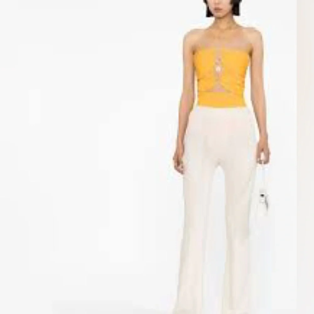 NWT Sandro Assiya Halter Bodysuit w/ Small Seam Rip & Mark on Back - Picture 3 of 4